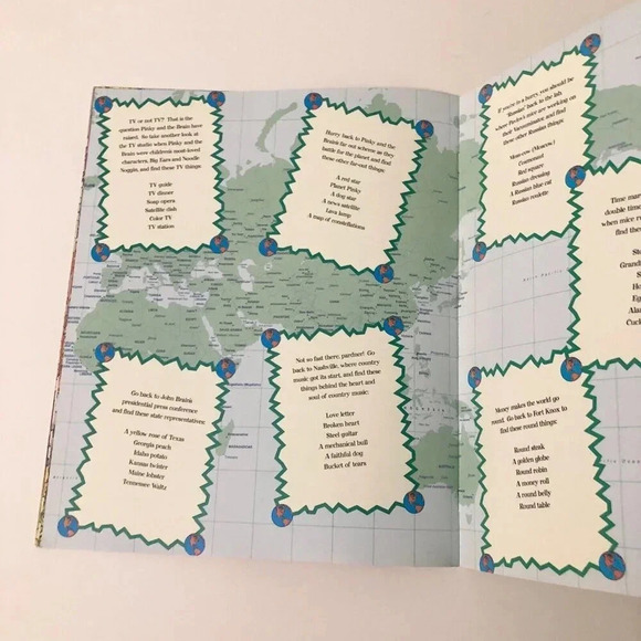 Vintage 1996 Pinky and The  Brain Look and Find Book Warner Bros Softcover - Picture 13 of 15